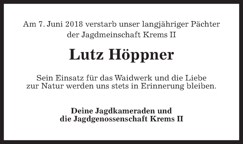 Traueranzeigen Von Lutz H Ppner Trauer Anzeigen De