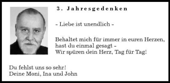Traueranzeige von Jahresgedenken  von Sächsische Zeitung
