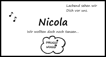 Traueranzeige von Nicola Schultheis von Kieler Nachrichten