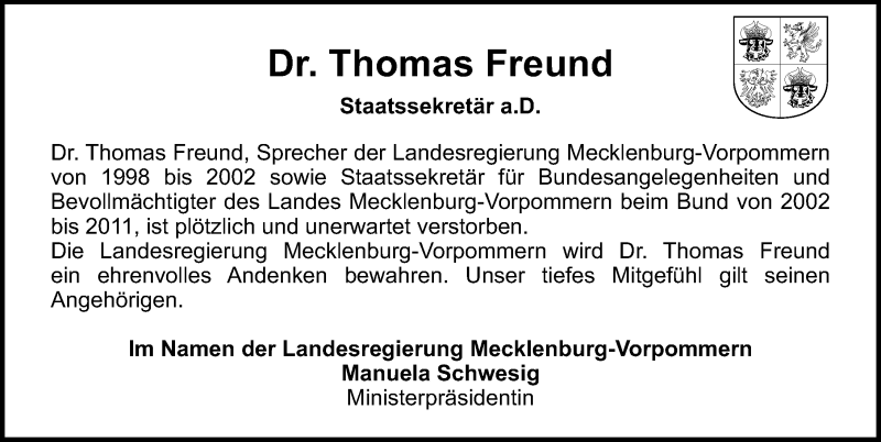 thomas freund krankheit