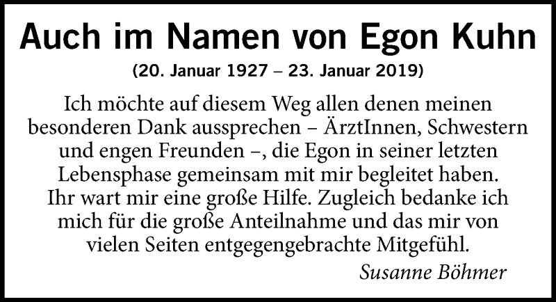  Traueranzeige für Egon Kuhn vom 16.02.2019 aus Hannoversche Allgemeine Zeitung/Neue Presse