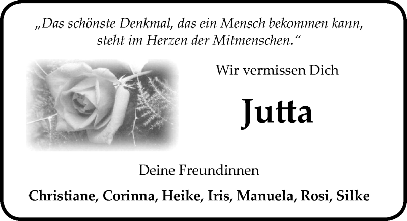  Traueranzeige für Jutta Jünemann vom 16.02.2019 aus 