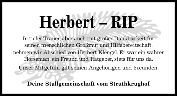 Traueranzeige von Herbert  von Göttinger Tageblatt