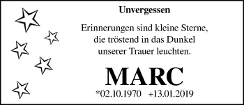 Traueranzeige von Marc  von Göttinger Tageblatt