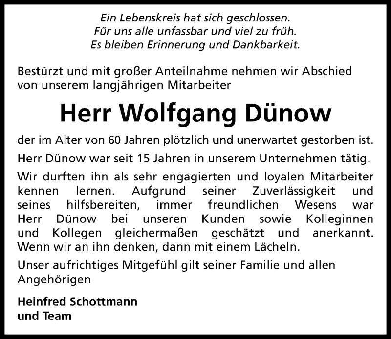 Traueranzeige für Wolfgang Dünow vom 16.10.2020 aus Peiner Allgemeine Zeitung