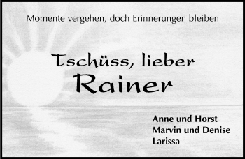 Traueranzeige von Rainer  von Göttinger Tageblatt