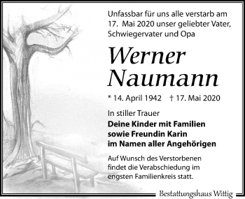 Traueranzeige von Werner Naumann von Leipziger Volkszeitung