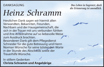 Traueranzeige von Heinz Schramm von Leipziger Volkszeitung