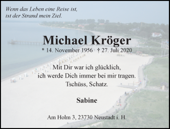 Traueranzeige von Michael Kröger von Lübecker Nachrichten