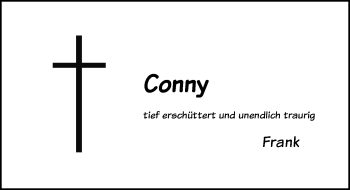 Traueranzeige von Conny  von Leipziger Volkszeitung