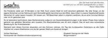 Traueranzeige von In Gedenken  von Märkischen Allgemeine Zeitung