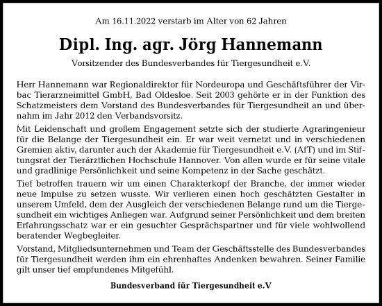 Traueranzeige von Jörg Hannemann von Kieler Nachrichten