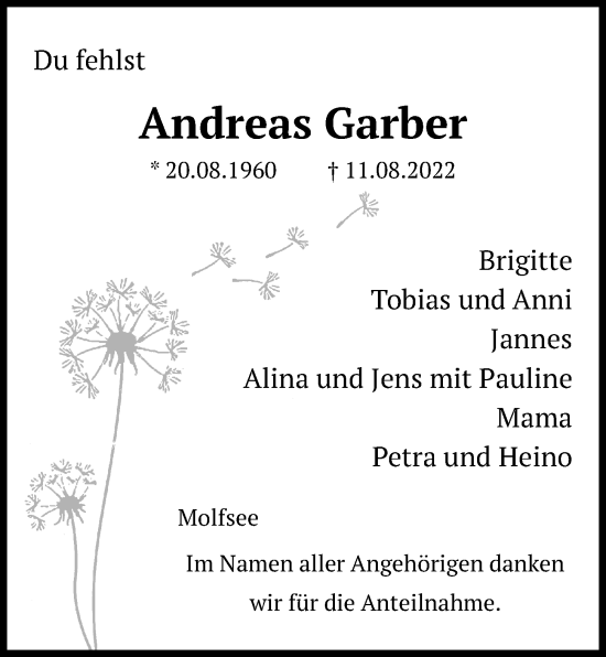 Gedenkkerzen Von Andreas Garber | Trauer-anzeigen.de