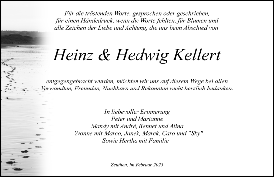 Traueranzeige von Hedwig Kellert von Märkischen Allgemeine Zeitung