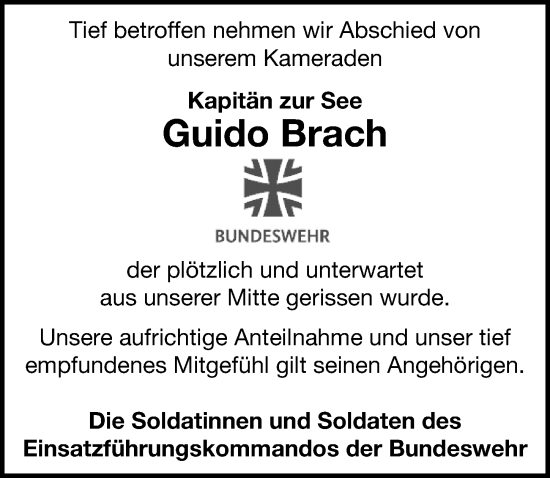 Traueranzeige von Guido Brach von Märkischen Allgemeine Zeitung