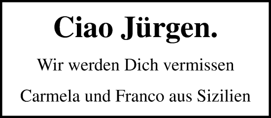 Traueranzeige von Jürgen Herbert Engel von Lübecker Nachrichten