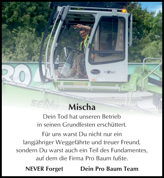 Traueranzeige von Mischa  von Göttinger Tageblatt