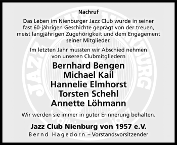 Traueranzeige von Annette Löhmann von Die Harke