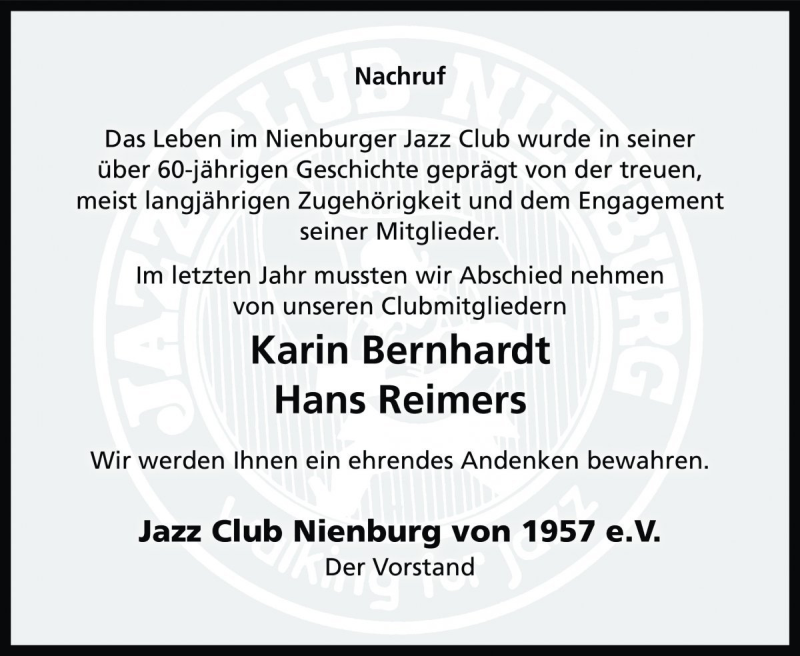  Traueranzeige für Karin Bernhardt vom 07.03.2020 aus Die Harke