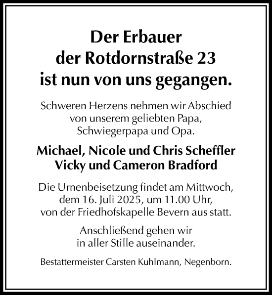 Traueranzeige von In Gedenken  von Täglicher Anzeiger Holzminden