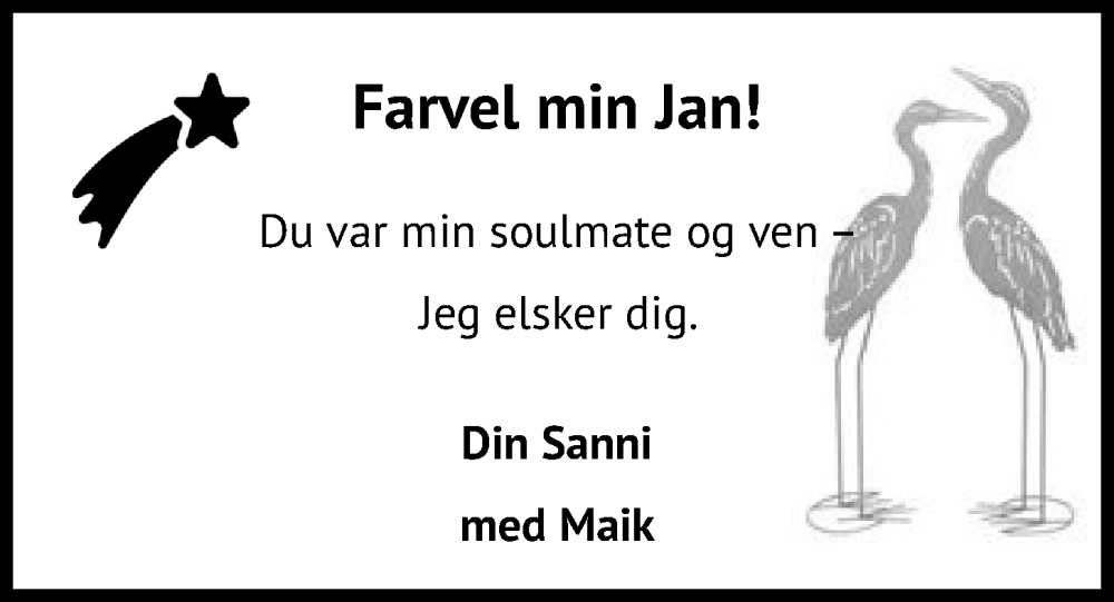  Traueranzeige für Jan  vom 21.02.2026 aus Kieler Nachrichten